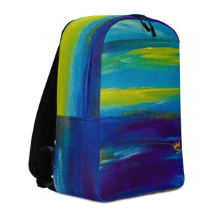 Blue Wave Minimalist Backpack