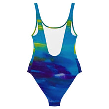 Load image into Gallery viewer, Blue Wave One-Piece Swimsuit
