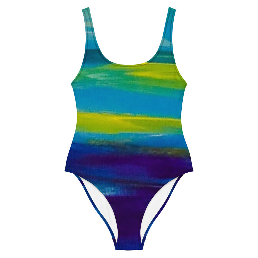 Blue Wave One-Piece Swimsuit