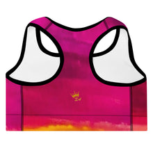 Load image into Gallery viewer, Queen Mother Burst of Pink Padded Sports Bra
