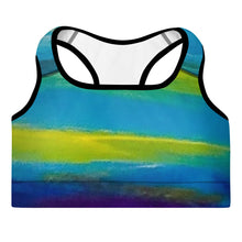 Load image into Gallery viewer, Blue Wave Padded Sports Bra
