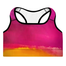 Load image into Gallery viewer, Burst of Pink Padded Sports Bra
