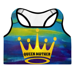 Queen Mother Blue Wave Padded Sports Bra