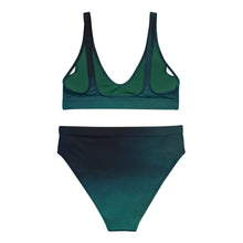 Load image into Gallery viewer, Sea Green Recycled high-waisted bikini
