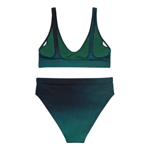 Sea Green Recycled high-waisted bikini