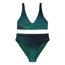 Load image into Gallery viewer, Sea Green Recycled high-waisted bikini
