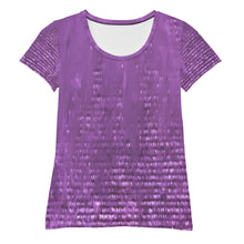 Cargar imagen en el visor de la galería, Lilac Women&#39;s Athletic T-shirt
