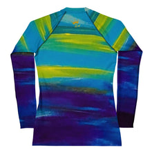 Load image into Gallery viewer, Blue Wave Women&#39;s Rash Guard
