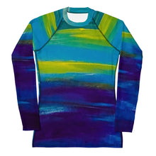 Load image into Gallery viewer, Blue Wave Women&#39;s Rash Guard
