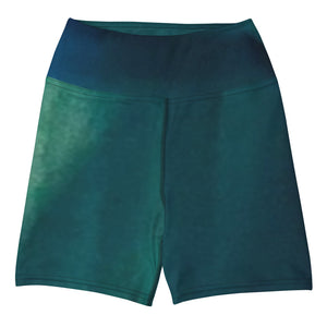 Sea Green Yoga Shorts