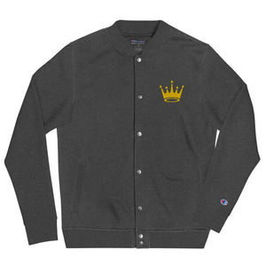 Crown Embroidered Champion Bomber Jacket