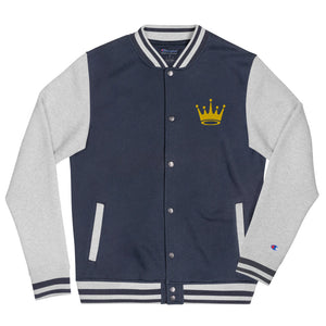 Crown Embroidered Champion Bomber Jacket