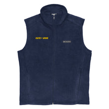 Load image into Gallery viewer, Faith + Work Men’s Columbia fleece vest
