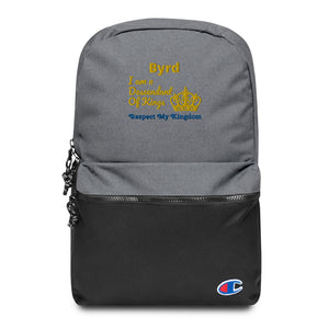 King Embroidered Champion Backpack