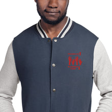 Load image into Gallery viewer, Praises Up Embroidered Champion Bomber Jacket

