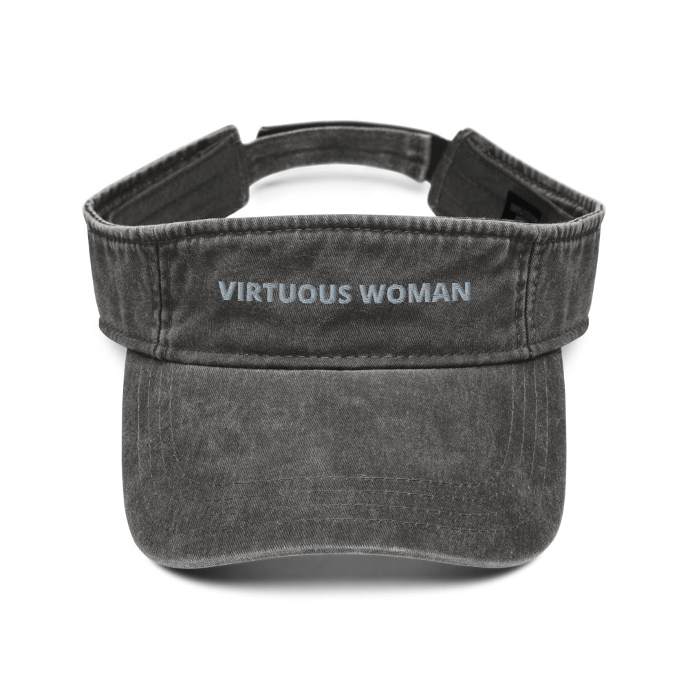 Virtuous Woman Denim visor