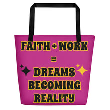 Load image into Gallery viewer, Faith + Work Beach Bag
