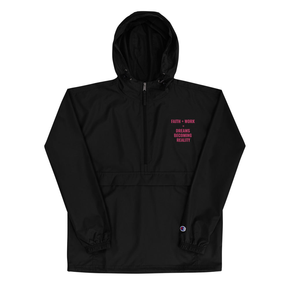 Faith + Work Embroidered Champion Packable Jacket