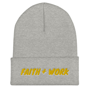Faith + Work Cuffed Beanie