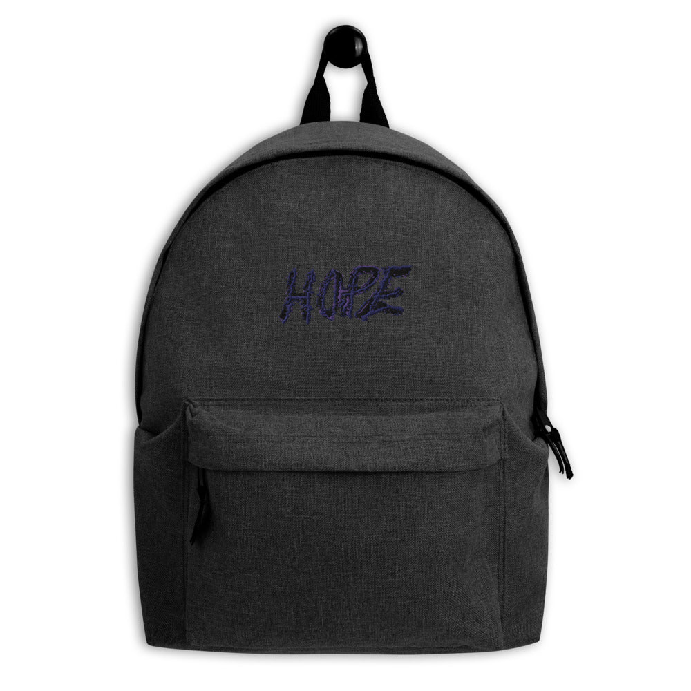 Hope Embroidered Backpack