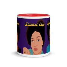 Cargar imagen en el visor de la galería, Pray Up-Stand Up-Speak Up Mug with Color Inside
