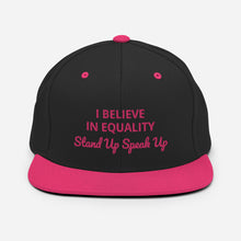Load image into Gallery viewer, I Believe In Equality Snapback Hat
