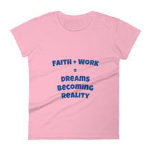 Cargar imagen en el visor de la galería, &lt;transcy&gt;Faith + Work - Camiseta de manga corta para mujer&lt;/transcy&gt;
