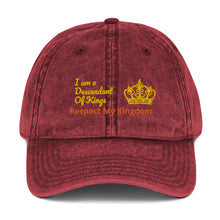 Cargar imagen en el visor de la galería, King Vintage Cotton Twill Cap
