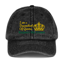 Load image into Gallery viewer, Queen Vintage Cotton Twill Cap

