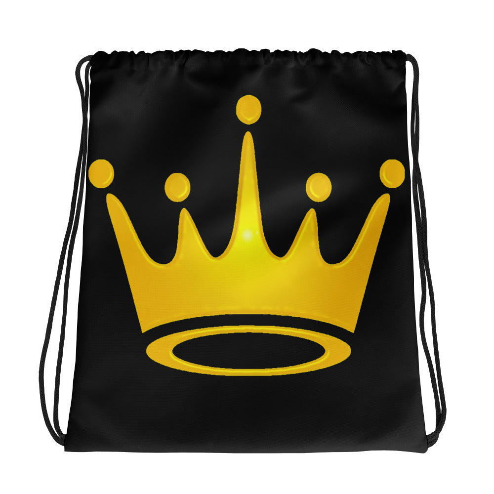 Crown Drawstring bag