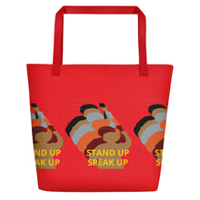 Cargar imagen en el visor de la galería, Stand Up-Black Women Lives Matter Beach Bag

