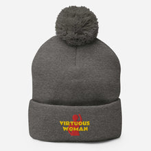 Load image into Gallery viewer, Virtuous Woman Pom-Pom Beanie
