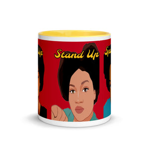 Pray Up-Stand Up-Speak Up Mug with Color Inside
