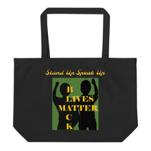 Load image into Gallery viewer, Black Lives Matter Large organic tote bag - Shannon Alicia LLC
