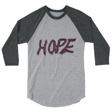 Load image into Gallery viewer, Hope 3/4 sleeve raglan shirt
