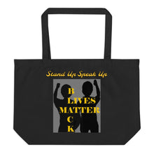Cargar imagen en el visor de la galería, Black Lives Matter Large organic tote bag - Shannon Alicia LLC
