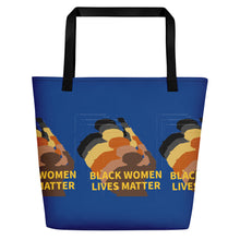 Cargar imagen en el visor de la galería, Stand Up-Black Women Lives Matter Beach Bag
