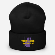 Load image into Gallery viewer, Virtuous Woman Cuffed Beanie
