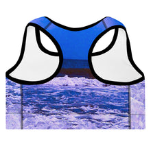 Cargar imagen en el visor de la galería, Blue Ocean Padded Sports Bra
