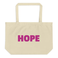 Load image into Gallery viewer, Hope Large organic tote bag
