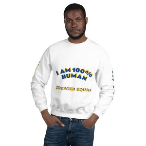 100% Human Unisex Sweatshirt - Shannon Alicia LLC