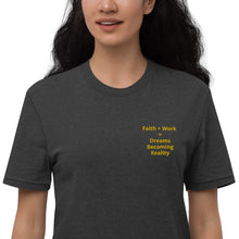 Load image into Gallery viewer, Faith + Work Unisex recycled t-shirt
