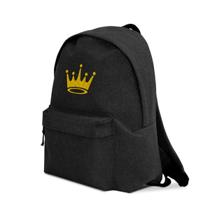 Crown Embroidered Backpack