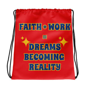 Faith + Work Drawstring bag
