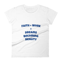 Cargar imagen en el visor de la galería, &lt;transcy&gt;Faith + Work - Camiseta de manga corta para mujer&lt;/transcy&gt;
