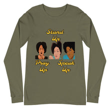 Load image into Gallery viewer, Pray Up-Stand Up-Speak Up Unisex Long Sleeve Tee - Shannon Alicia LLC
