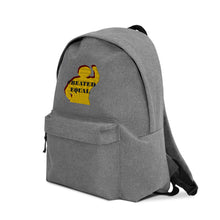 Load image into Gallery viewer, Created Equal Embroidered Backpack
