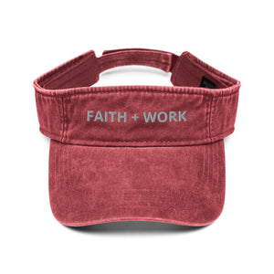 Faith + Work Denim visor