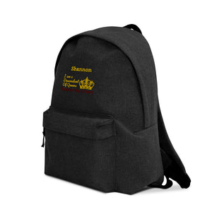 Queen Embroidered Backpack