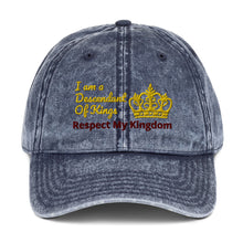 Load image into Gallery viewer, King Vintage Cotton Twill Cap
